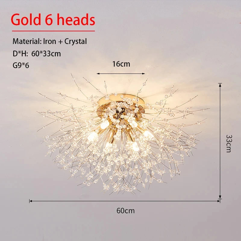 Dandelion Kristalltakkrona LED G9 – Firefly Lyxig Matsal & Vardagsrum