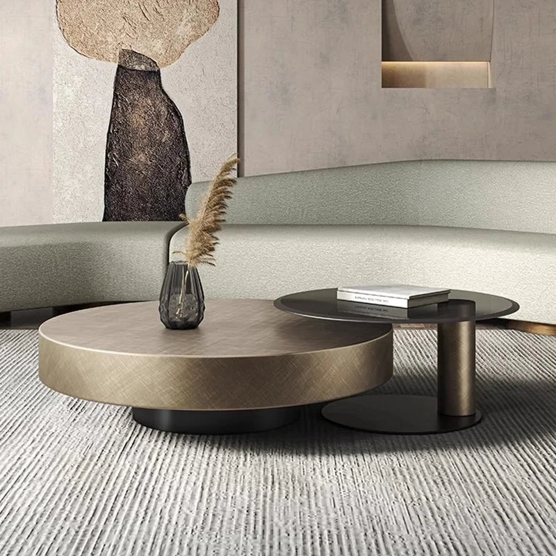 Soffbord Runt Metall – Lyxig Nordisk Design
