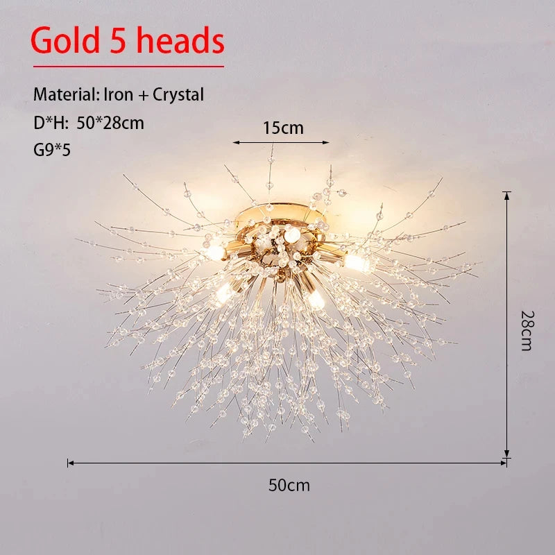 Dandelion Kristalltakkrona LED G9 – Firefly Lyxig Matsal & Vardagsrum