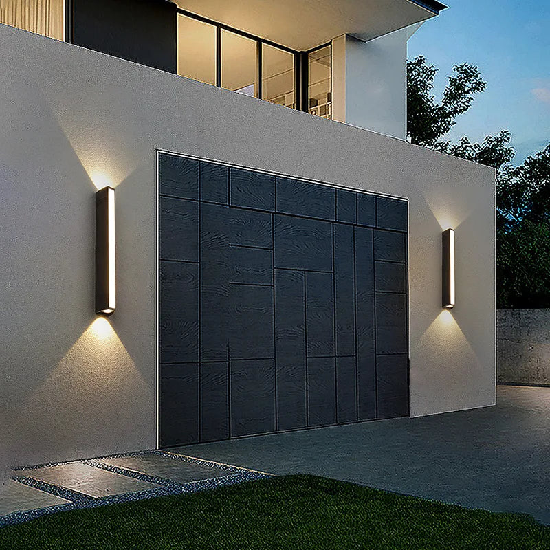 Modern Utomhus Rand LED Vägglampa IP65 – Aluminium