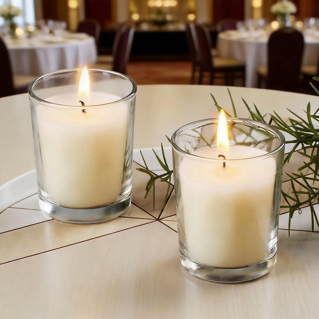 Runt Klarglas Smörlampa Doftljus Sojvax – Aromterapi Festival Presentset