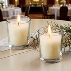 Runt Klarglas Smörlampa Doftljus Sojvax – Aromterapi Festival Presentset