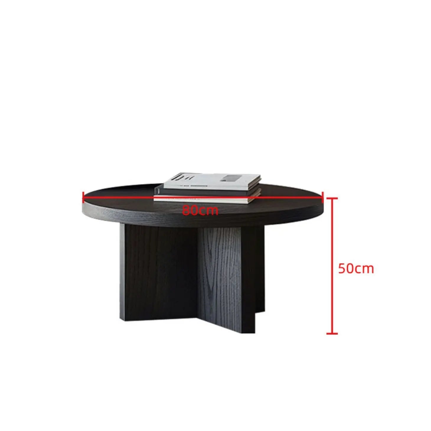 Runt Soffbord Massivt Trä – Antik & Hotell
