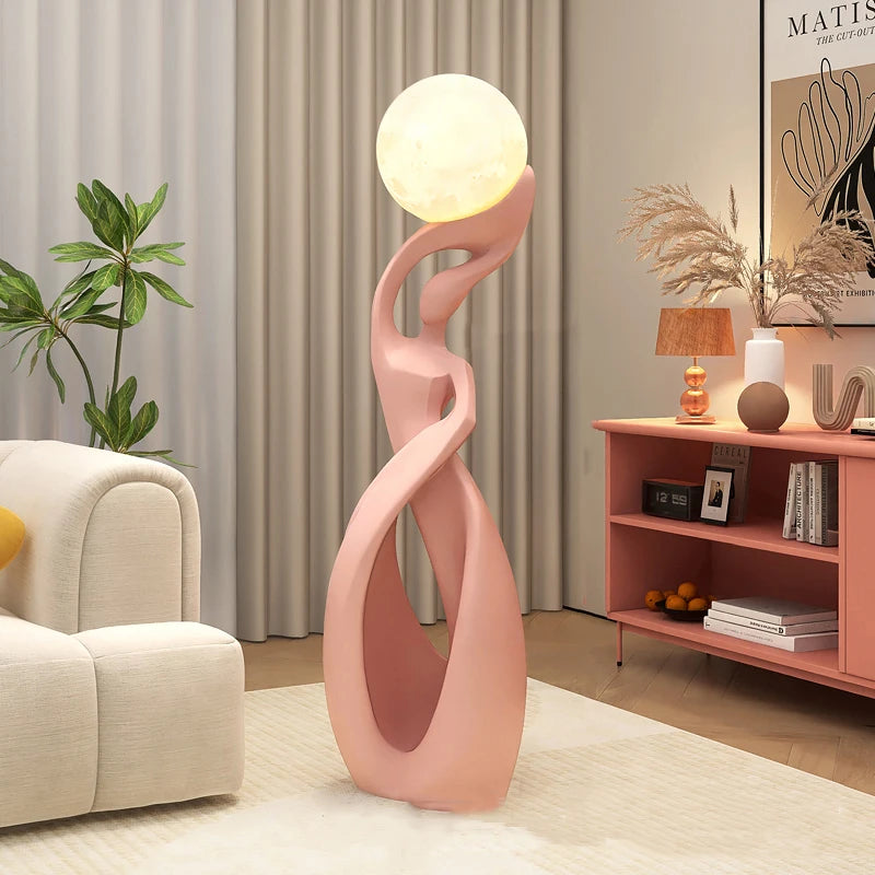 Nordisk Minimalist LED Golvlampa – Fjärrkontroll Dimbar