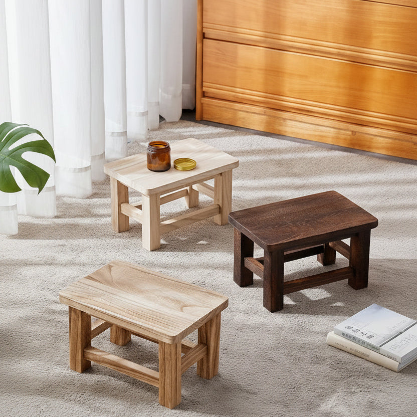 Liten Träpall – Minimalistisk Skopall