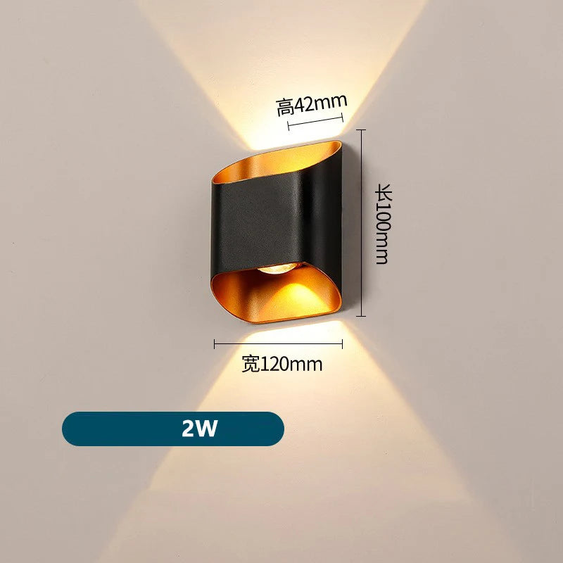 Utomhus Aluminium LED Vägglampa 10W IP65 – Balkong
