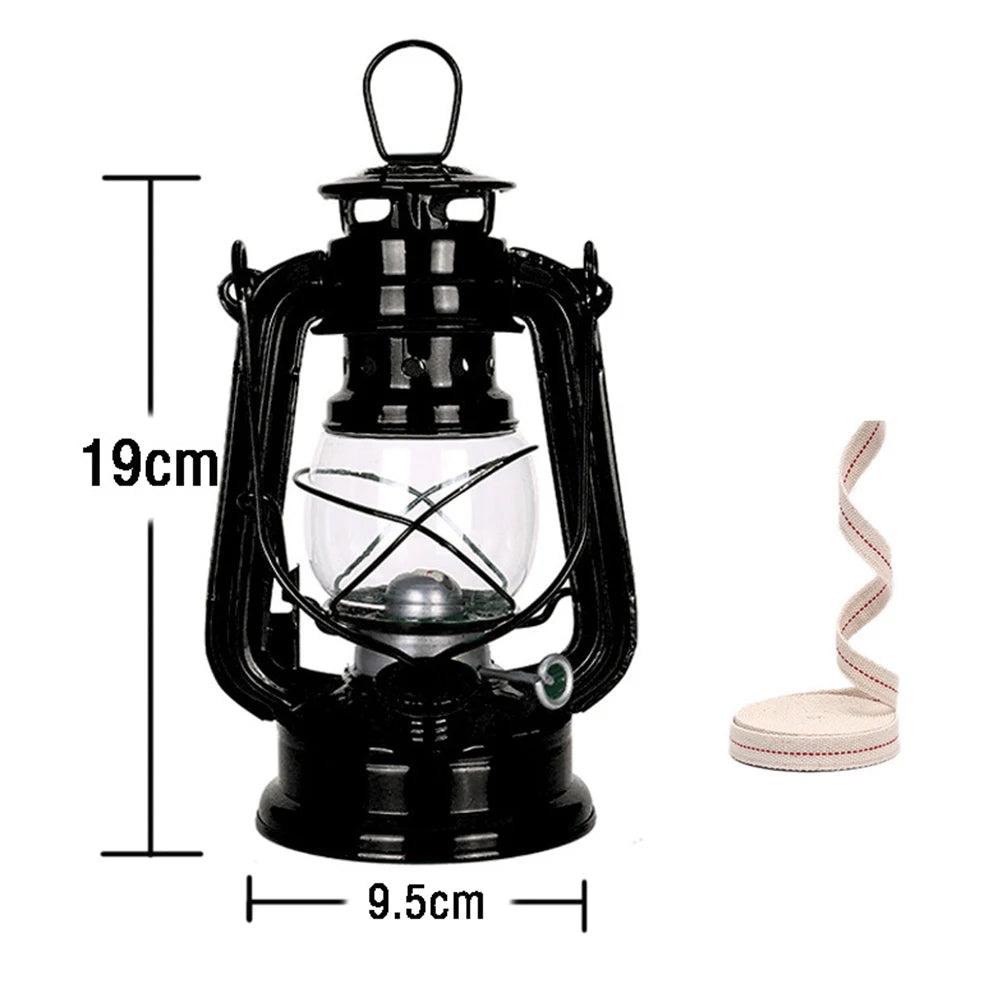 Retro Campinglykta Fotogenlamp 90ml – Portabel Utomhus Metall Flerfärgad