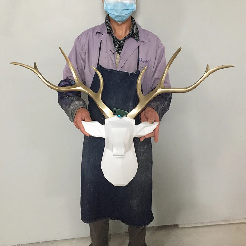 3D Rådjurshuvud Väggdekoration – Djurskulptur Stag Sovrum & Vardagsrum