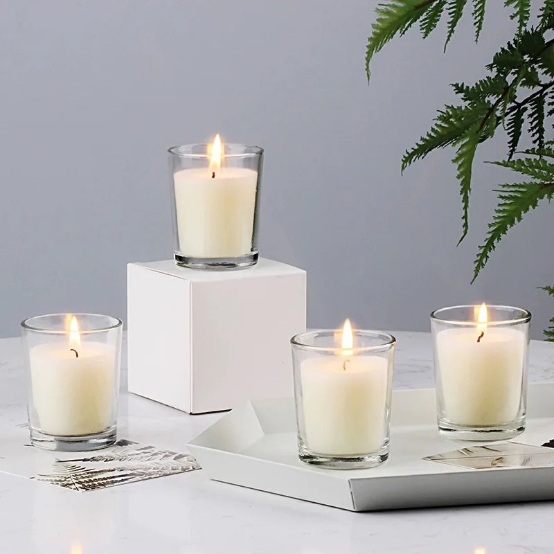 Runt Klarglas Smörlampa Doftljus Sojvax – Aromterapi Festival Presentset