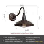 Retro LED Utomhusvägglampa E27 – Villa & Balkong