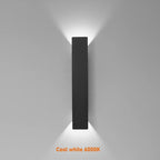 Utomhus LED Vägglampa IP65 – Svart & Vit Aluminium