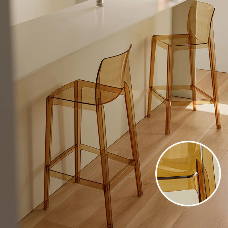 Transparent Akryl Barpall – Skandinavisk Stil