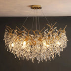 Lyxig Guld Kristalltakkrona LED – Matsal, Sovrum & Villa