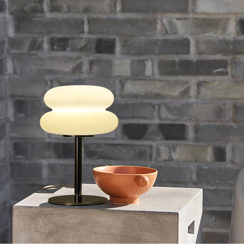 Macaron LED Bordslampa – Trichromatic Dimning Sovrum
