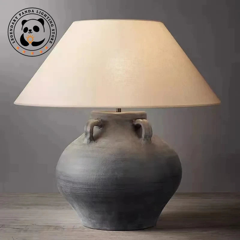 Nordisk Wabi-Sabi Retro Bordslampa – Handgjord Hotell