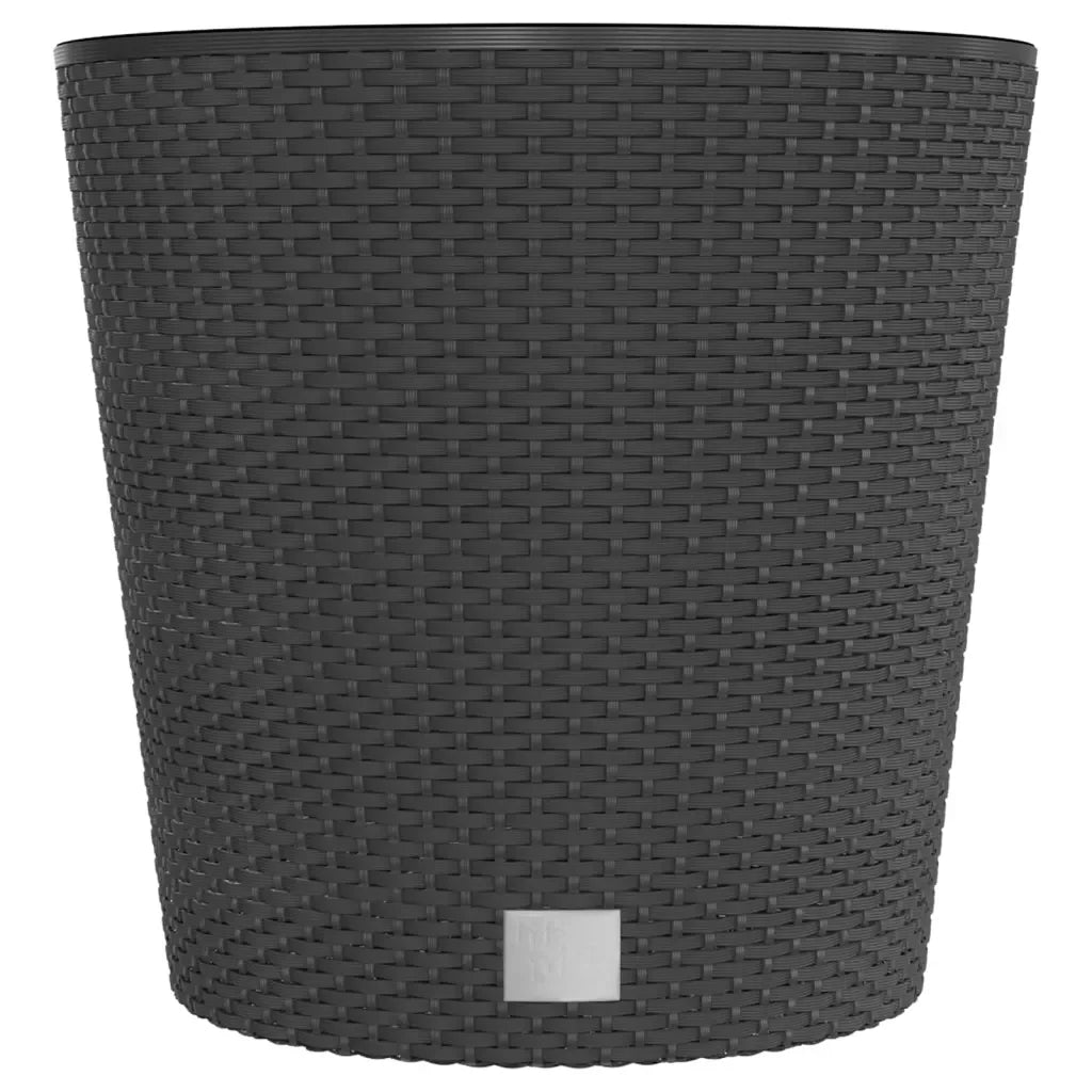 Upphöjd Blomkruka Rattan-look 40×37,5 cm – PP & Metallram Balkong & Altan