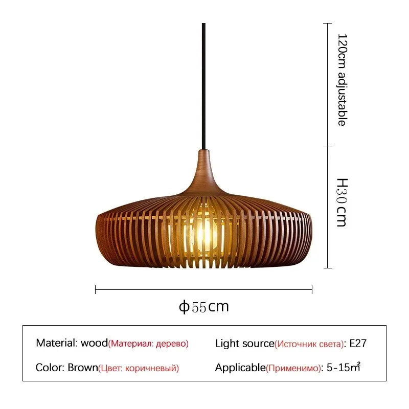 Wabi-Sabi Minimalist Hänglampa LED – Genombruten Vintage Köksö & Sovrum