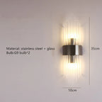 Ljuslyx Guld LED Vägglampa – Vardagsrum & Trappa