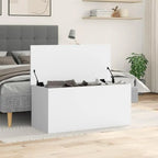 Vit Förvaringskista 100×42×46 cm Ingenjörsvirke – Dekorativ Hemorganisering