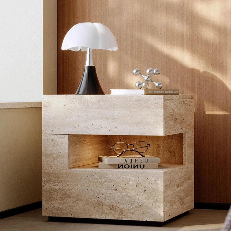 Nattduksbord Wabi-Sabi – Minimalistisk Dold Förvaring