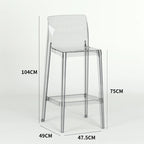 Transparent Akryl Barpall – Skandinavisk Stil