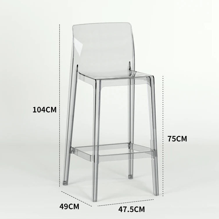 Transparent Akryl Barpall – Skandinavisk Stil