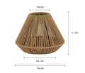 Handflätad Retro Papperslampskärm – Rattan Hänglampa Kafé & Hotell
