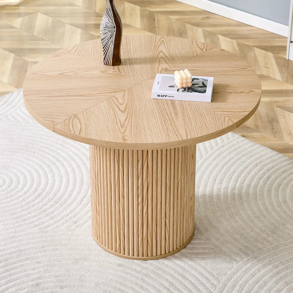 Runt Matbord 100 cm – MDF, 4-6 Pers