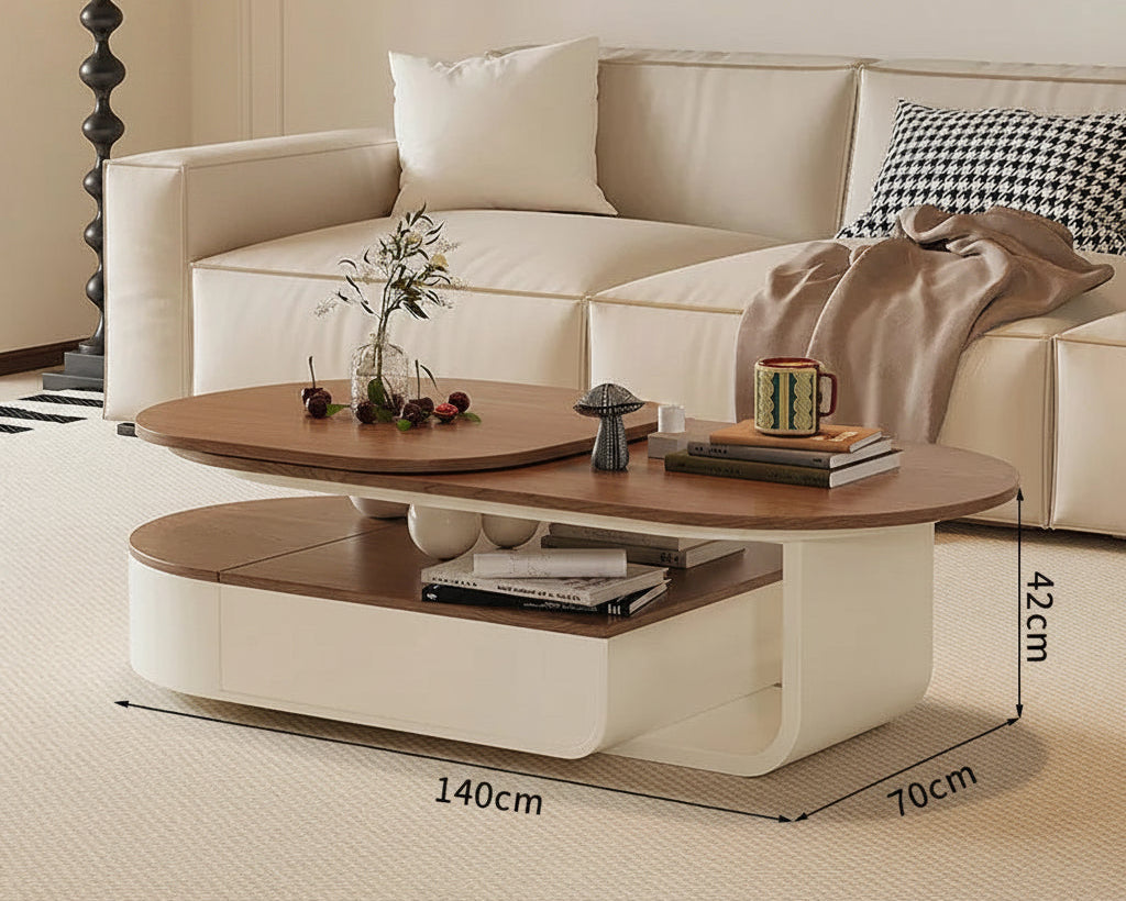 Lyxigt Sidobord – Förvaring, Designer Hjul