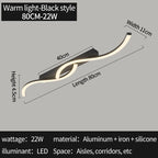 Modern Minimalist Svart Taklampa LED – Kontor & Sovrum