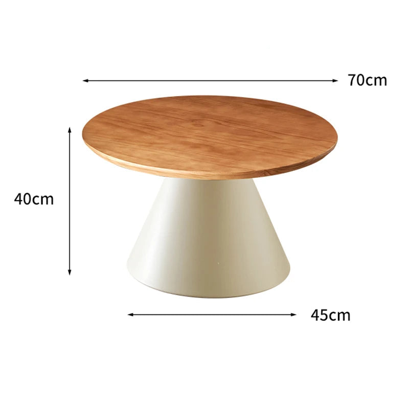 Runt Sidobord Metall – Avtagbar Nordisk