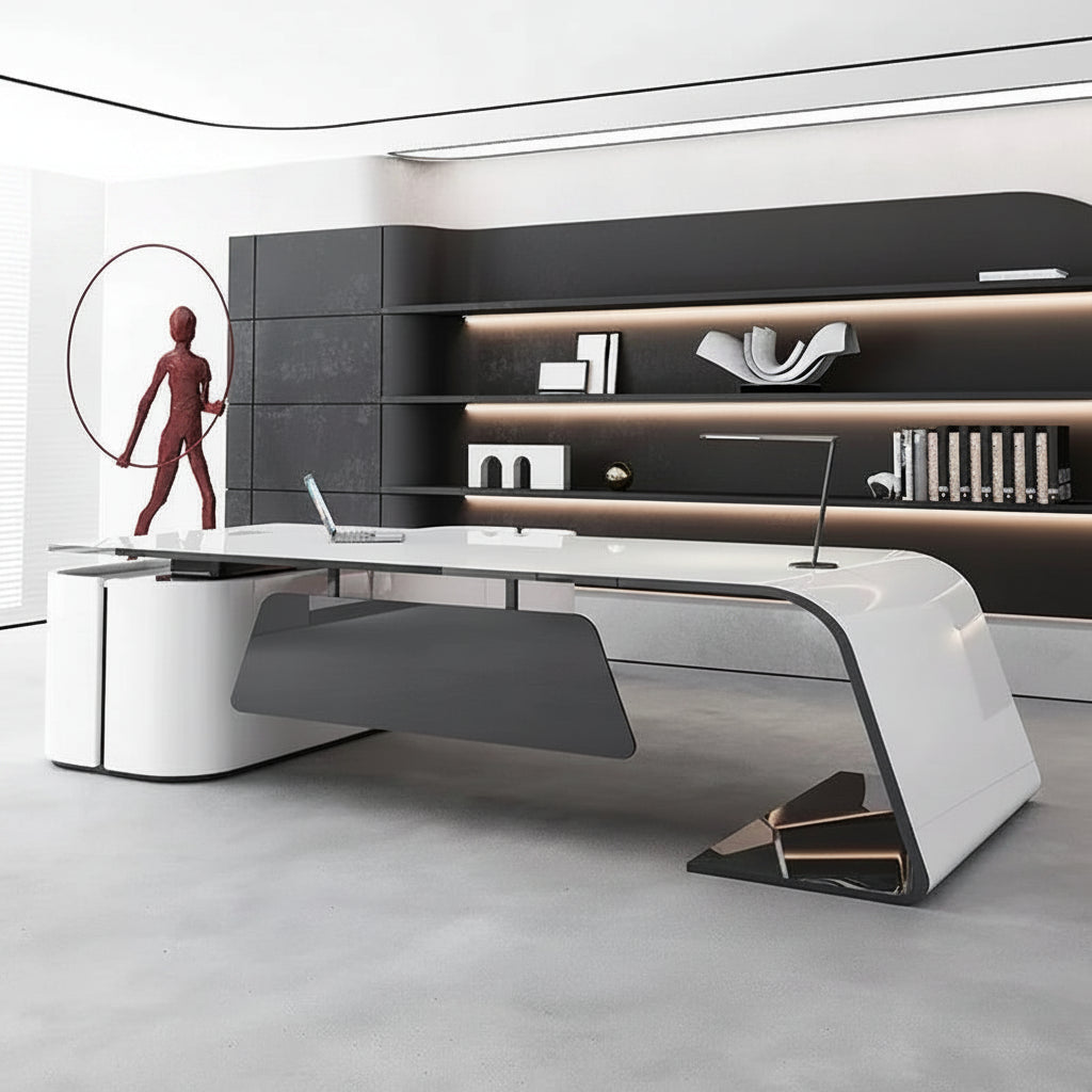 L-format Kontorsskrivbord – Ergonomisk Workstation