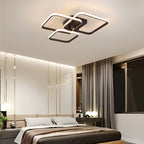 Modern LED Takkrona Svart/Vit – Dimbar 3-6 Huvud