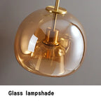 Nordisk Cognac Glas Taklampa LED – Minimalist Vardagsrum