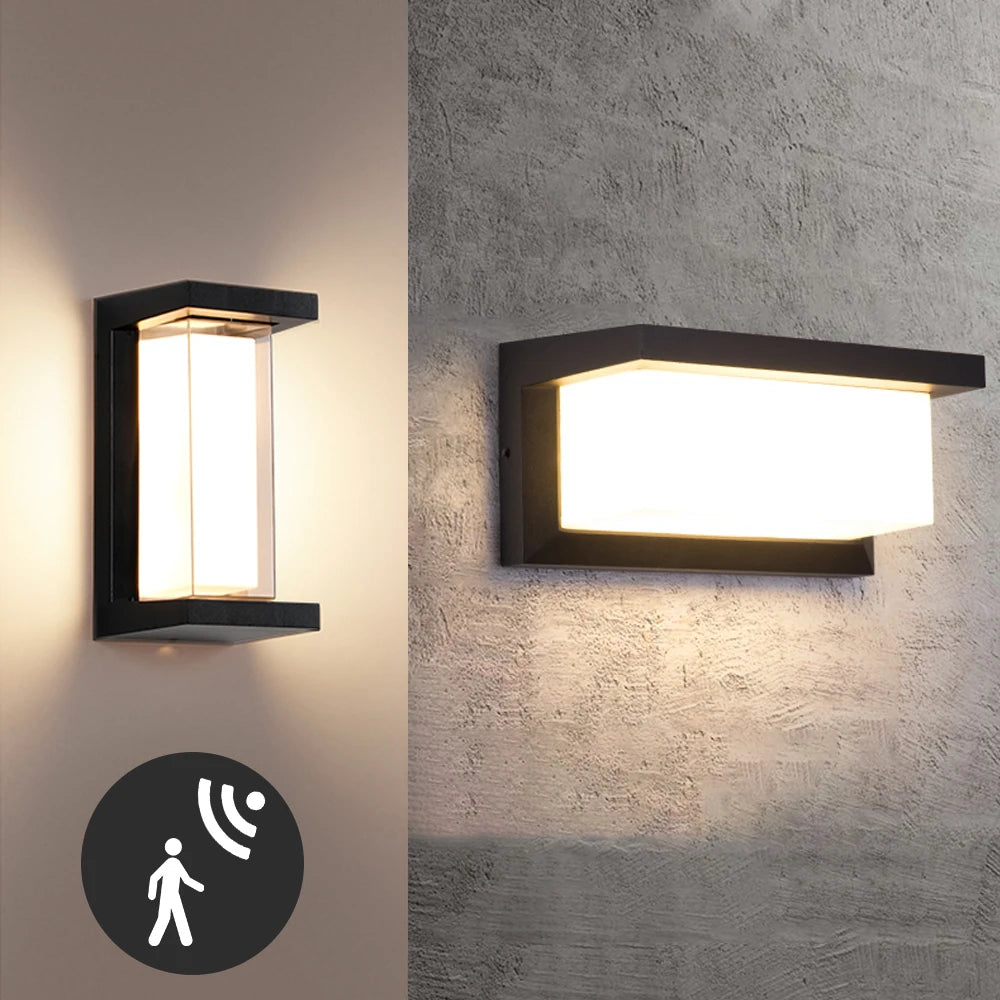 LED Utomhusvägglampa Radarsensor IP65 – Veranda 30W
