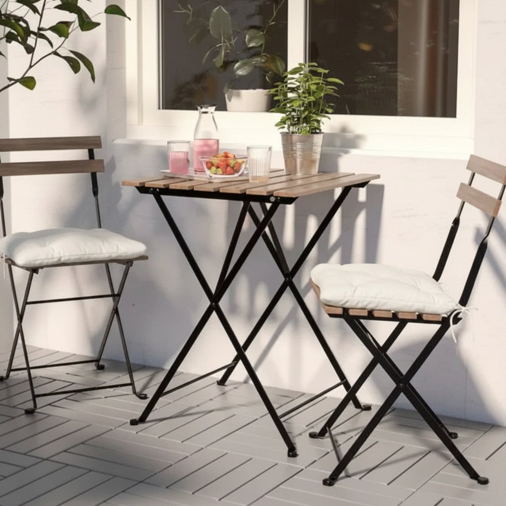 Fällbart Caféset – Bord & 2 Stolar