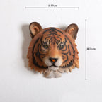 Lejon & Tiger Djurskulptur Väggdekor – Realistisk Beast Hantverk Vardagsrum