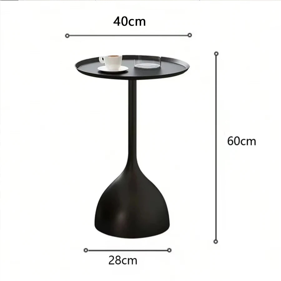 Litet Sidobord Nordisk Järn – Runt, Soffa