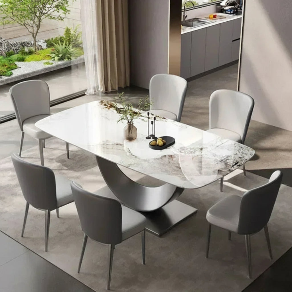 Serveringsbord Designer – Marmor & Caféstil
