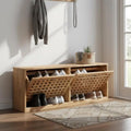 Skobänk Massivt Valnöt 94×20×38 cm – Smal Skobänk Hall & Entré