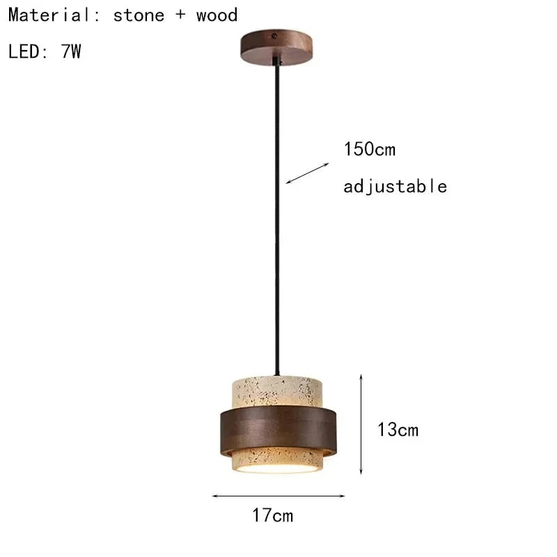 Travertin Sängbordslampa Liten – Kreativ Stenslab Sovrum & Vardagsrum
