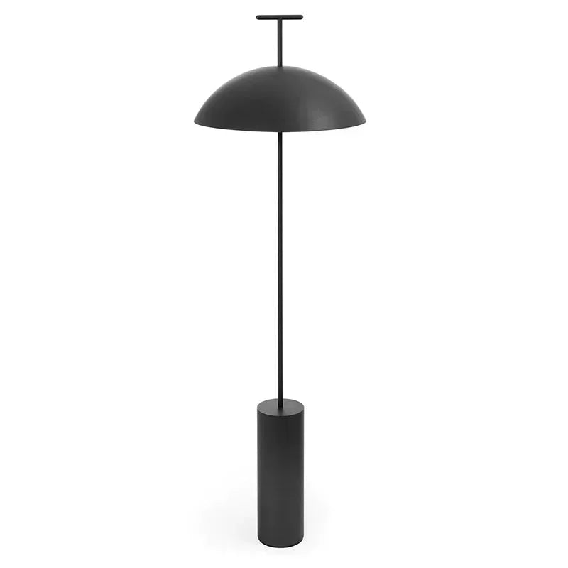 Modern Minimalist Svampgolvlampa – Svart & Röd LED E27