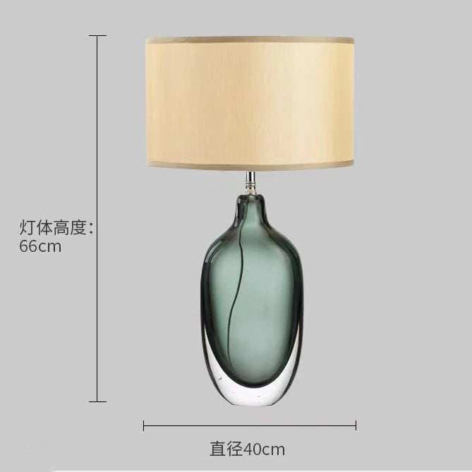 Kreativ Glasbordslampa Grön – Lyxig Hotell & Villa E27