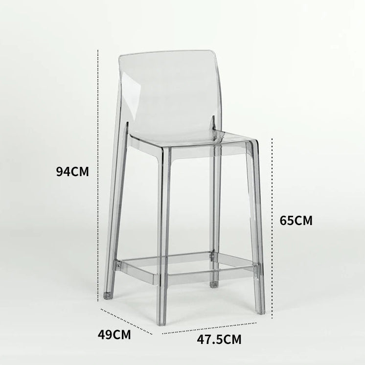Transparent Akryl Barpall – Skandinavisk Stil