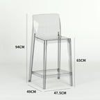 Transparent Akryl Barpall – Skandinavisk Stil