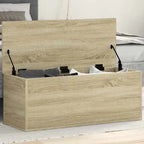 Förvaringskista Sonoma Ek 90×35×35 cm – Dekorativ Träkista Hemorganisering