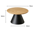 Runt Sidobord Metall – Avtagbar Nordisk