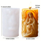 Påskformad Doftljussilikonform – Jesus & Kanin Resin Gjutform Hantverk