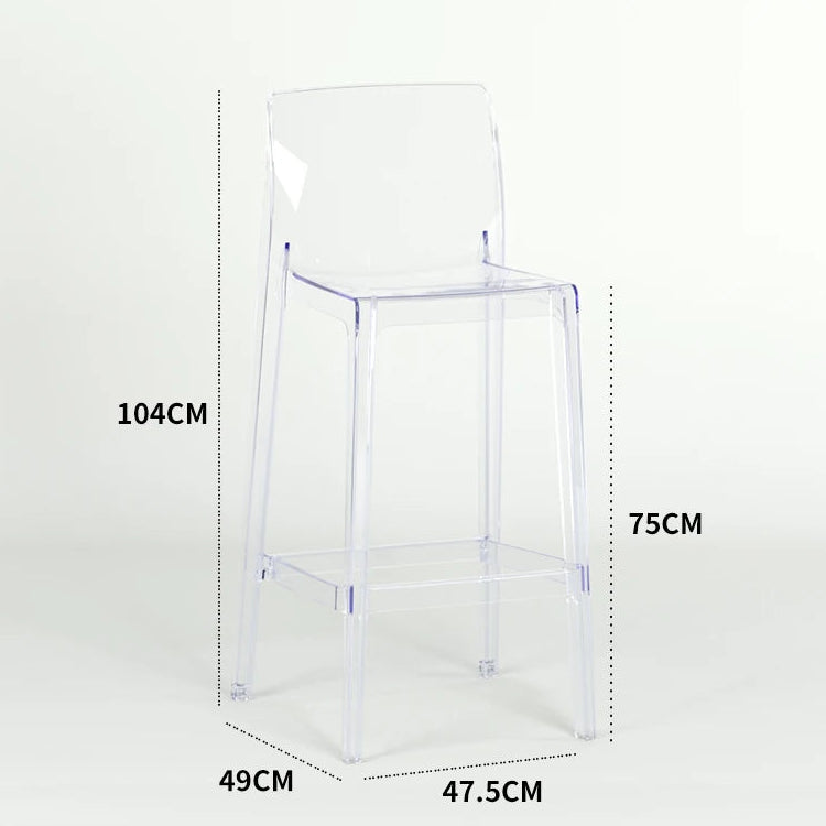 Transparent Akryl Barpall – Skandinavisk Stil