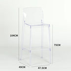 Transparent Akryl Barpall – Skandinavisk Stil